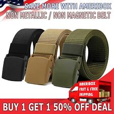 Men Casual Military Tactical Army Adjustable Quick Release Belts Pants Waistband picture