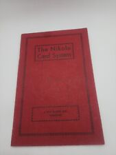 Vintage 1937 Magic Book The Louis Nikola Card System New Power for Magicians picture