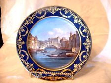 Superb 19ThC Painting on Porcelain of Realto Bridge Grand Canal Venice picture