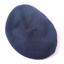 Vintage Le Basque French 100% Wool Beret Hat Black 10/57 Pure Laine Impermeable picture