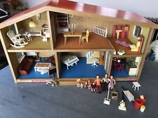 Vintage Lundby Gothenburg  All Electric Dolls House   Lots Of Furniture + Dolls picture