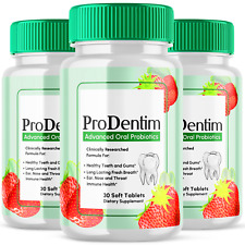 (3 Pack) Prodentim Soft Tablets Chewable Probiotic For Gums Teeth (90 Tablets) picture