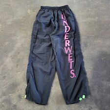 Vintage Underwets by Sunset Beach Pants Size L USA Black Windbreaker California picture