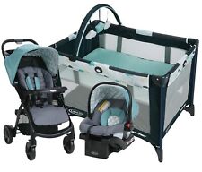 Newborn Baby Little Boy Combo Stroller With Car Seat Infant Playard Travel Set picture