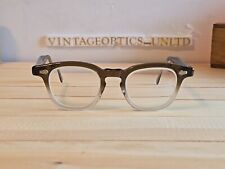 USA Optical Vintage 1950s Era Horn Rimmed Two Tone Eyeglasses Frame. Mint. picture