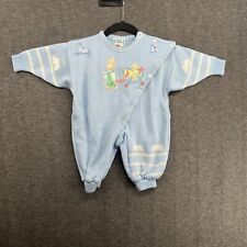 Vintage Daisy Kingdom Romper Baby Boys 6 Months Blue White One piece Sweater picture