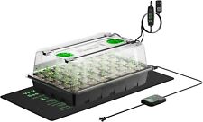VIVOSUN 40-Cell Seed Starter Trays W/ LED Lights&10