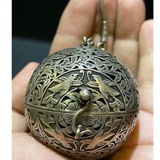 ancient near eastern cleaned silver openwork astrological amulet very rare picture