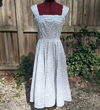 Vintage 1950s Jerry Gilden Summer Day Dress with Lots of Ruffled Lace Details  picture