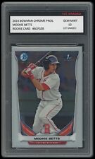 Mookie Betts 2014 Bowman Chrome Prospect 1st Graded 10 MLB Rookie Card Dodgers picture