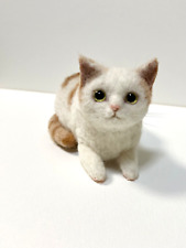Needle Felted  Cat, OOAK, Cat figurine Gift Mini Handmade picture