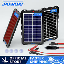 POWOXI Upgraded 7.5w-solar-battery-trickle-charger-12v Waterproof Solar Kit picture