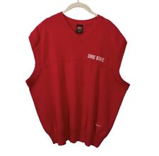 OHIO STATE UNIVERSITY BUCKEYES Nike Sweater Vest Red Cotton Mens Medium Vintage picture