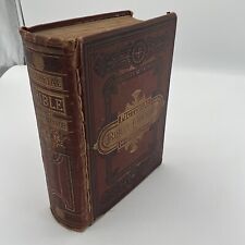 Antique- 1880- The Pictorial Bible And Commentator- Hardcover By Ingram Cobbin picture