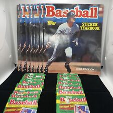 1990 Topps Baseball Sticker Yearbook Cover Page Feat. Don Mattingly & Stickers picture