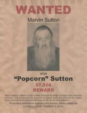 Marvin Popcorn Sutton Wanted Poster Crime Moonshine Bootlegger 8x10 PRINT PHOTO picture