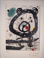 Joan Miro COA Vintage Signed Art Print on Paper Limited Edition Signed picture