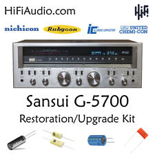 Sansui G-5700 rebuild restoration kit repair instructions fix filter capacitor picture
