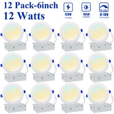 6 inch 12W Ultra Slim White Indoor Led Panel Lights Recessed Ceiling Light 3CCT picture