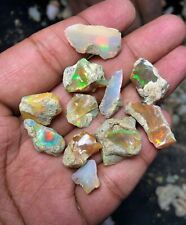 AAA Grade 50 Cts Natural Opal Rough Lot 8-10 Pc Ethiopian Welo Opal Raw Gemstone picture