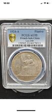 French Indo China Silver Piastre 1924A Toned About Uncirculated PCGS AU55 picture