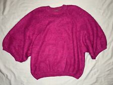 Vintage Epitome Red Wool Blend Knit Sweater Women's Size Medium Made In Italy picture