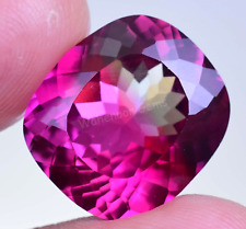 21.20 Ct Natural Bi-Color Sapphire Flawless Cushion Certified Gemstone picture