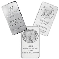 10 oz .999 Fine Silver Bar - Random Mint/Design/Condition - our choice picture
