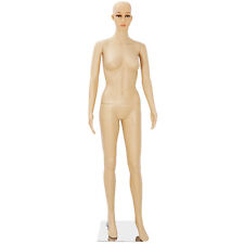Female Mannequin Full Body PP Realistic Display Head Turns Dress Form with Base picture