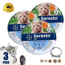 3 Pack Seresto³ Flea³ and Tick³ Collar for Cats 8 Month Protection Collars USA picture
