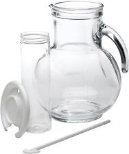 Bormioli Rocco Kufra Glass Pitcher with Ice Container and Lid, 72 3/4 oz picture