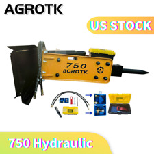 AGT 750 Hydraulic Concrete Breaker Hammer Skid Steer Loader Attachment picture