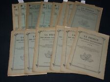 1912-1925 LA FEUILLE DES NATURALISTES FRENCH MAGAZINE LOT OF 22 ISSUES - WR 106C picture