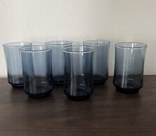 Vintage Libbey Blue Juice Glasses - Lot of 6 picture