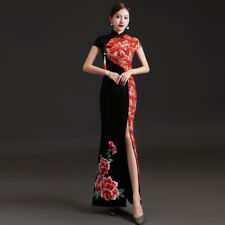 Chinese Style Lady Cheongsam Summer Fishtail Split Costume Host Catwalk Dress picture