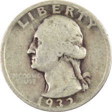 1932 Washington Quarter AG About Good Silver 25c Coin picture