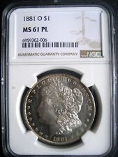 1881-O Morgan Dollar, NGC MS-61 PL Proof-Like Mirrored Fields +++ picture