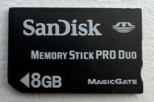 SanDisk 8GB Memory Stick Pro Duo Magic Gate Memory card - Black picture