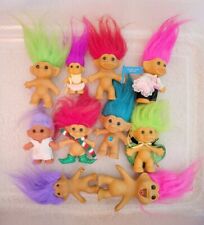 Vtg Treasure Troll Lot Russ Dam & Uneeda Collection Old Toy Set Nostalgia 80s picture