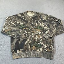 Vintage Jerzees Outdoors Camo Sweatshirt Mens XL Mossy Oak Realtree Pullover 90s picture