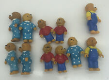 Vintage 1986 Bernstein Bears Family Collectible Figures Lot of 11 picture