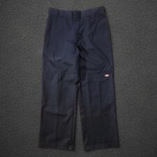 Vintage Dickies Double Knee Pants Mens 32x30 Black Loose Baggy Skate Workwear  picture