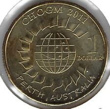 2011 AUSTRALIA Uncirculated One Dollar QEII & Chogm Meeting Coin picture