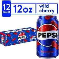 Pepsi Wild Cherry Refreshing Soft Drink Soda Pop Cans 12 Pack - 12 fl oz picture