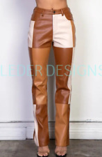 Women's Formal Genuine Lambskin Pant Leather Casual New Stylish Handmade Party picture