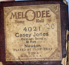 Melodee Music Roll 4021 - CASEY JONES  Cliff Hess -Player Piano Roll picture