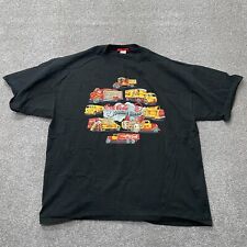 VINTAGE Coca Cola Shirt Adult Extra Large Black Delivery Trucks 90s 1998 USA picture