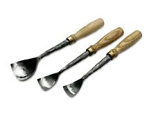 Wood Carving Gouges Set 3 PCS. Spoon Carving Tool. Woodworking chisel. Handmade picture