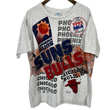 Vintage 1993 Phoenix Suns VS Chicago Bulls Championship Ticket T-Shirt L Salem picture
