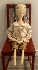Large Primitive Doll, Folk Art, Cloth Doll,  Prairie Doll picture